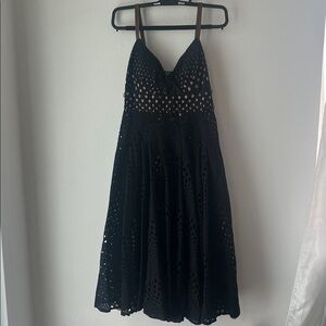 Boston Proper Black Midi Dress